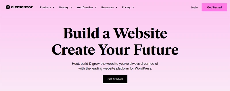 This image of Elementor website is linked to post - Divi vs Elementor website builder