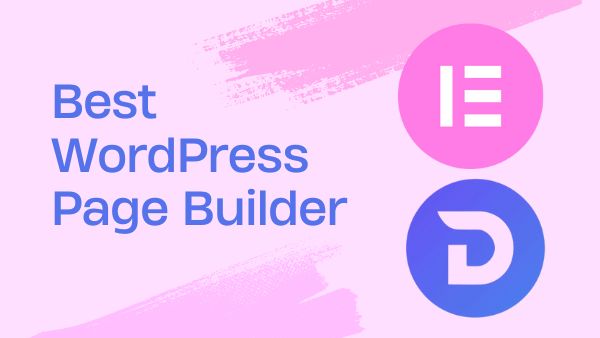 This is a featured image for comparison between page builders - Elementor & Divi WordPress builders