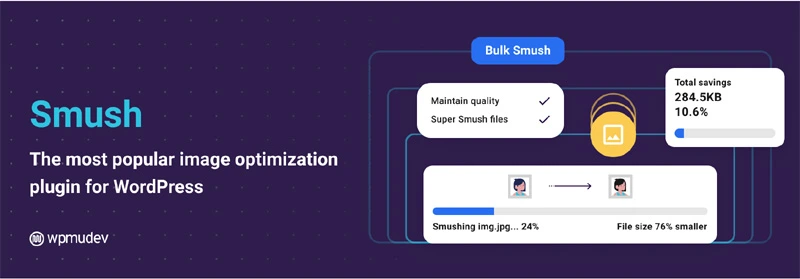 Smush WordPress plugin image linked to post - Top 10 Must-Have WordPress Plugins