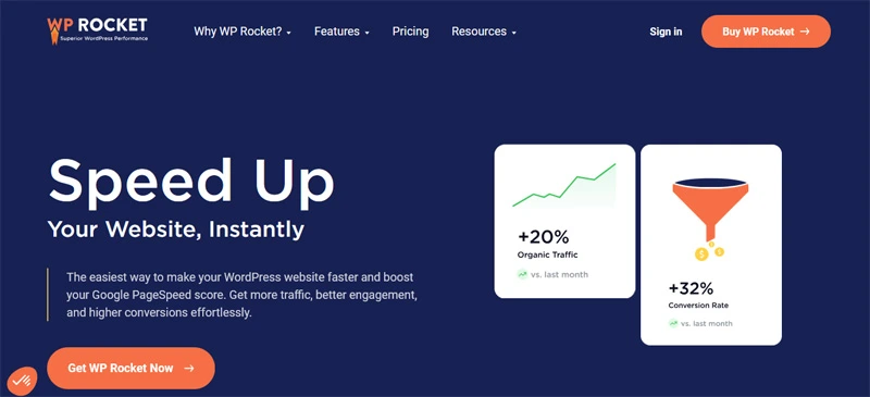 This is an image of WP Rocket Plugin associated with post - Top 10 Must-Have WordPress Plugins